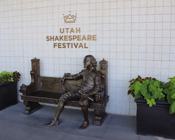 Shakespeare Festival Shakespeare Statue Cedar City small